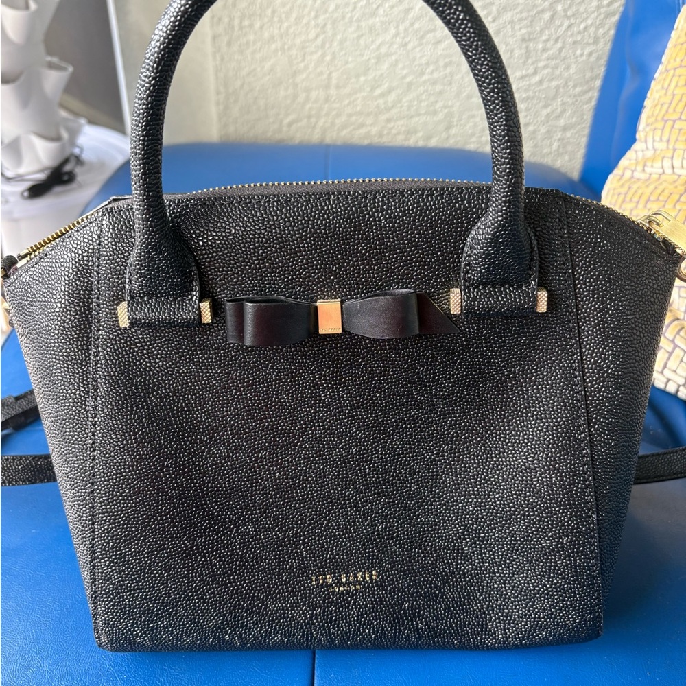 Ted Baker Black Bow Accent Satchel